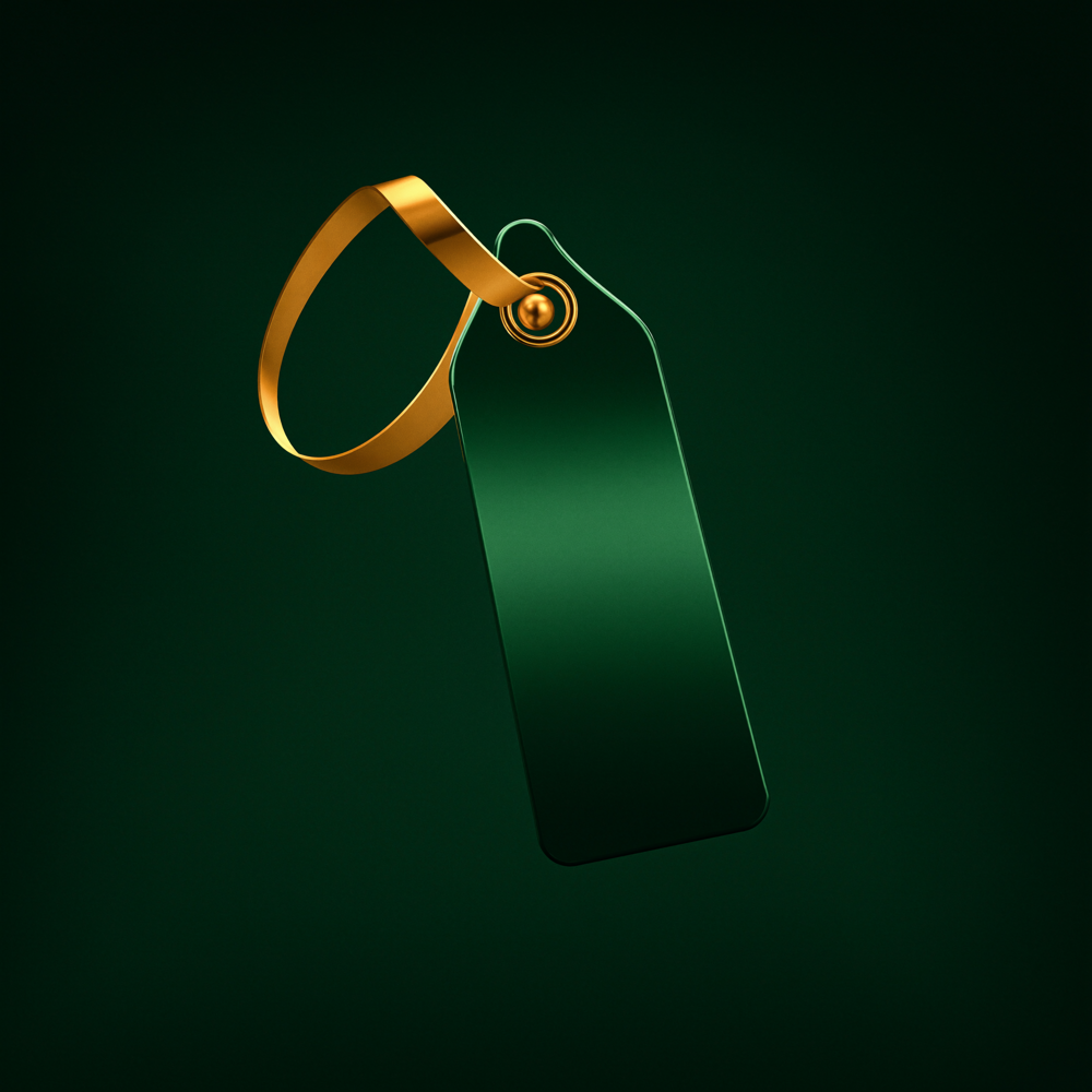 Editorial illustration in deep green and gold representing faster quoting from Exact Globe data